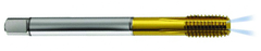 M12 x 1.75 Dia. - 6HX - 5 FL - PM Cobalt Semi-Bott Tap-TiN-Coolant-Thru-FORM-C - First Tool & Supply