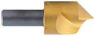 3/4" Size-1/2" Shank-82°-M42 Single Flute Countersink -  TiN Coated - First Tool & Supply