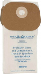 PRO-SOURCE - Meltblown Polypropylene & Paper Vacuum Bag - For ProTeam Sierra & Lil Hummer II (Open top bag), Triple S Speedster 600 Backpack - First Tool & Supply