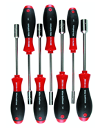 7 Piece - 3/16 - 1/2 - SoftFinish® Cushion Grip Inch Nut Driver Set - First Tool & Supply
