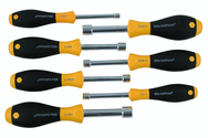 7 Piece - 3/16 - 1/2 - SoftFinish® Cushion Grip Nut Driver Hollow Shaft Set - First Tool & Supply