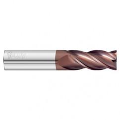 3/8 Dia. x 3 Overall Length 4-Flute .010 C/R Solid Carbide SE End Mill-Round Shank-Center Cut-FC20 - First Tool & Supply