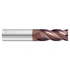 3/8 Dia. x 3 Overall Length 4-Flute .010 C/R Solid Carbide SE End Mill-Round Shank-Center Cut-FC20 - First Tool & Supply