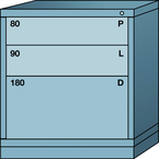 Bench-Standard Cabinet - 3 Drawers - 30 x 28-1/4 x 33-1/4" - Multiple Drawer Access - First Tool & Supply