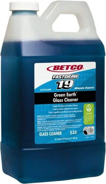 Betco - 2 L Plastic Bottle Pleasant Glass Cleaner - Concentrated, Use on Glass Surfaces - First Tool & Supply