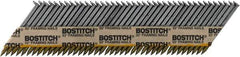 Stanley Bostitch - 12 Gauge 0.113" Shank Diam 2" Long Framing Nails for Power Nailers - Steel, Bright Finish, Smooth Shank, Angled Stick Paper Tape Collation, Round Head - First Tool & Supply