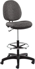 ALERA - 19-1/2 Inch Wide x 26-3/4 Inch Deep x 51-1/8 Inch High, Swivel Base, Swivel Task Chair - 100% Acrylic Seat, Graphite Gray - First Tool & Supply