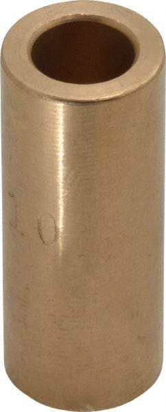 Made in USA - 5/16" Inside x 1/2" Outside Diam, Cast Bronze Sleeve Bearing - 1-1/4" OAL - First Tool & Supply