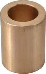 Made in USA - 3/4" Inside x 1-1/8" Outside Diam, Cast Bronze Sleeve Bearing - 1-1/2" OAL - First Tool & Supply