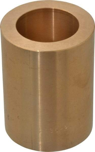 Made in USA - 1-1/2" Inside x 2-1/4" Outside Diam, Cast Bronze Sleeve Bearing - 3" OAL - First Tool & Supply