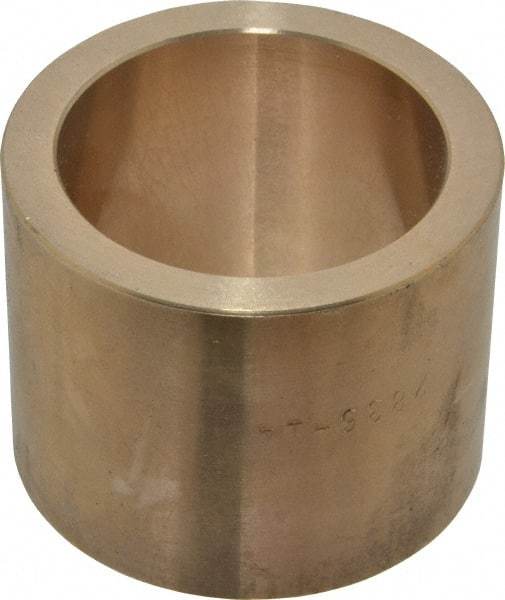 Made in USA - 1-3/4" Inside x 2-1/4" Outside Diam, Cast Bronze Sleeve Bearing - 1-3/4" OAL - First Tool & Supply