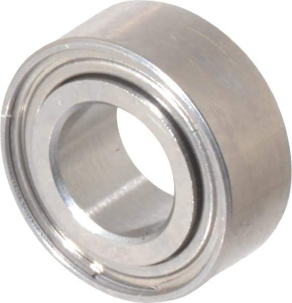 Value Collection - 5/32" Bore Diam, 5/16" OD, Double Shield Miniature Radial Ball Bearing - 1/8" Wide, 1 Row, Round Bore, 29 Lb Static Capacity, 81 Lb Dynamic Capacity - First Tool & Supply