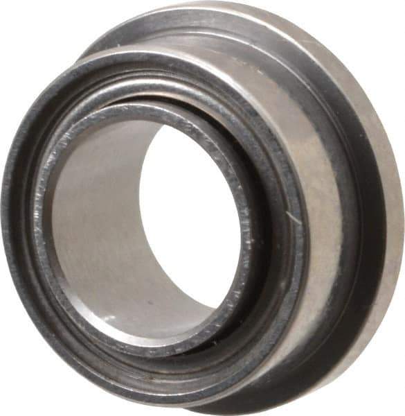 Value Collection - 1/8" Bore Diam, 5/16" OD, Double Shield Miniature Radial Ball Bearing - 9/64" Wide, With Flange, 1 Row, Round Bore, 40 Lb Static Capacity, 124 Lb Dynamic Capacity - First Tool & Supply