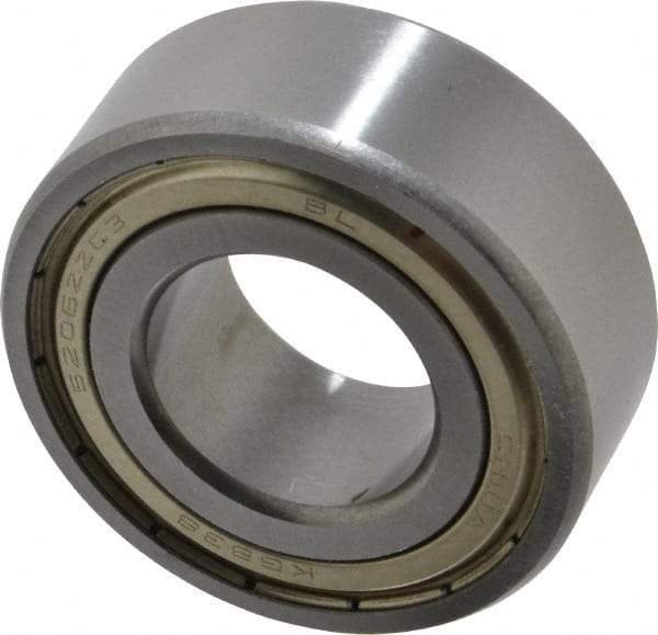 Tritan - 30mm Bore Diam, 62mm OD, Double Shield Angular Contact Radial Ball Bearing - 23.8mm Wide, 2 Rows, Round Bore, 4,600 Lb Static Capacity, 6,400 Lb Dynamic Capacity - First Tool & Supply