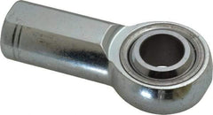 Made in USA - 3/4" ID, 1-3/4" Max OD, 28,090 Lb Max Static Cap, Plain Female Spherical Rod End - 3/4-16 RH, Alloy Steel with Steel Raceway - First Tool & Supply