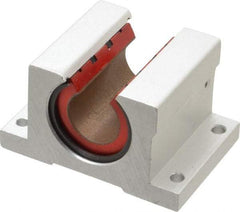 Pacific Bearing - 3/4" ID, 2-3/4" OAW x 2.063" OAL x 1-3/4" OAH Open Single Pillow Block - 2-1/16 Inch Overall Length x 1-3/4 Inch Overall Height x 2-3/4 Inch Width, - First Tool & Supply