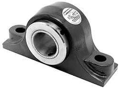 Browning - 3-7/16" ID, 14" OALType E Nonexpansion Pillow Block - 3-3/4" Base-to-Ctr Ht, Cast Iron - First Tool & Supply