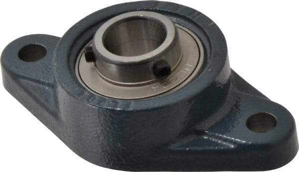 Value Collection - 113mm OAL2-Bolt Flange Bearing - 2830 Lb Dyn Cap, Cast Iron - First Tool & Supply