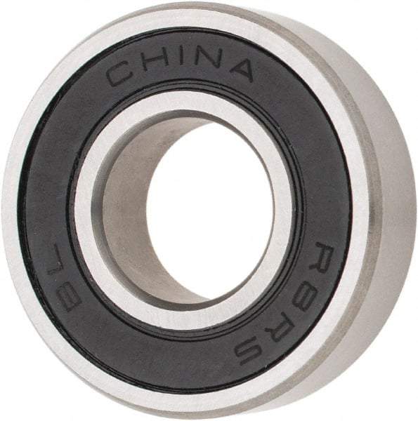 Tritan - 1/2" Bore Diam, 1-1/8" OD, Double Seal Deep Groove Radial Ball Bearing - 5/16" Wide, 1 Row, Round Bore, 535 Lb Static Capacity, 1,148 Lb Dynamic Capacity - First Tool & Supply