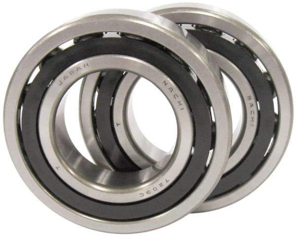 Nachi - 30mm Bore Diam, 62mm OD, Open Angular Contact Radial Ball Bearing - 16mm Wide, 1 Row, Round Bore, 29,700 Nm Static Capacity, 37,500 Nm Dynamic Capacity - First Tool & Supply