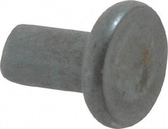 RivetKing - 0.15" Body Diam, Flat Steel Tinners Solid Rivet - 0.291" Length Under Head - First Tool & Supply