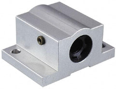 Thomson Industries - 5/8" Inside Diam, 320/640 Lbs. Dynamic Capacity, Open Single Pillow Block Linear Bearing - 1.44" Overall Height x 2-1/2" Overall Width - First Tool & Supply