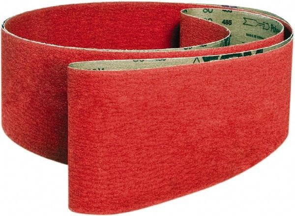 VSM - 2-1/2" Wide x 72" OAL, 24 Grit, Ceramic Abrasive Belt - Ceramic, Coarse, Coated, X Weighted Cloth Backing, Wet/Dry - First Tool & Supply