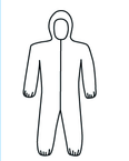 Micropourus Coverall w/ Zipper Front, Hood, Elastic Wrists & Ankles 3XL - First Tool & Supply