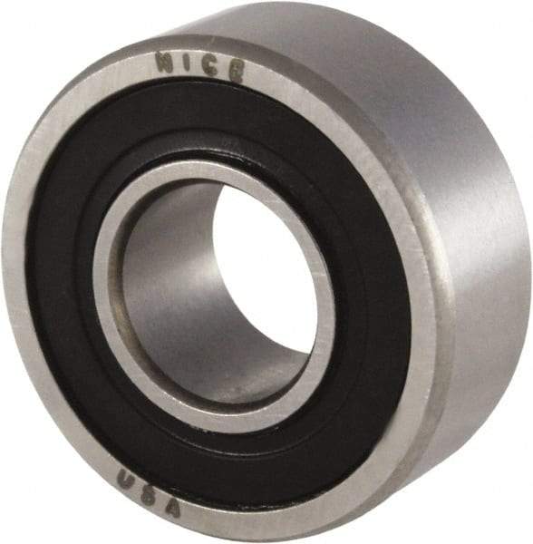 Nice - 5/16" Bore Diam, 29/32" OD, Double Seal Precision Ground Radial Ball Bearing - 5/16" Wide, 1 Row, Round Bore, 300 Lb Static Capacity, 698 Lb Dynamic Capacity - First Tool & Supply