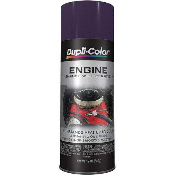 Dupli-Color - 12 oz Plum Purple Automotive Heat Resistant Paint - Gloss Finish, 500°F Max Temp, Comes in Aerosol Can - First Tool & Supply