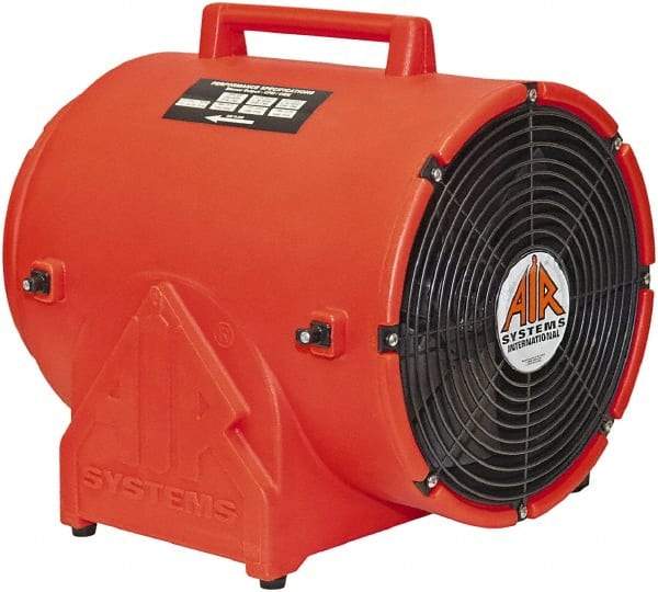 AIR Systems - 12" Inlet, Electric AC Ventilation Fan - 1 hp, 1,866 CFM (Free Air), 115 Max Voltage Rating - First Tool & Supply