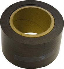 Mag-Mate - 25' Long x 3" Wide x 1/32" Thick Flexible Magnetic Strip - 24 Lb Max Pull Force, 12 Linear Ft/Lb Magnetic Pull Force, Plain Back, Dark Brown - First Tool & Supply