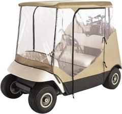 Classic Accessories - Polyester Golf Cart Protective Cover - 83 x 40", Tan - First Tool & Supply