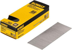 DeWALT - 18 Gauge 1-3/4" Long Brad Nails for Power Nailers - Steel, Bright Finish, Smooth Shank, Straight Stick Collation, Brad Head, Chisel Point - First Tool & Supply