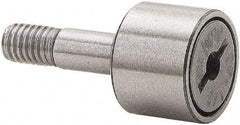 Accurate Bushing - 1-1/2" Roller Diam x 7/8" Width, 5/8" Stud Diam x 1-1/2" Length, Stud Cam Follower - Stainless Steel, 3/4" Thread Length, 5/8-18 Thread, 2-3/8" OAL, 3,390 Lb Dynamic Cap - First Tool & Supply