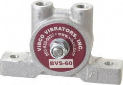 Vibco - 20 Lb. Force, 4 Cubic Feet per Minute, 12,000 RPM, 66 Decibel, Pneumatic Vibrator - 3-7/8" Long x 1-3/16" Wide x 2-3/8" High, 1/8 Port Inlet, 1/8 Port Outlet - First Tool & Supply