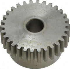 Boston Gear - 16 Pitch, 1-7/8" Pitch Diam, 30 Tooth Spur Gear - 1/2" Face Width, 1/2" Bore Diam, 1.58" Hub Diam, 14.5° Pressure Angle, Steel - First Tool & Supply