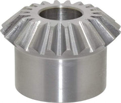 Boston Gear - 10 Pitch, 2" Pitch Diam, 20 Tooth Miter Gear - 0.45" Face Width, 3/4" Bore Diam, 1.62" Hub Diam, 20° Pressure Angle, Steel - First Tool & Supply