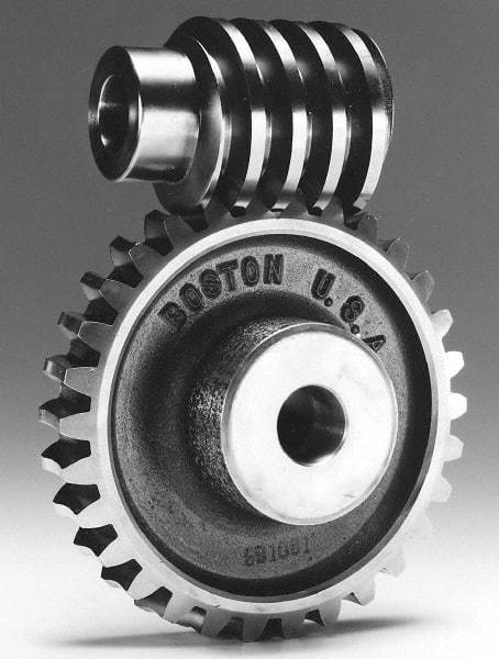 Boston Gear - 12 Pitch, 5" Pitch Diam, 60 Tooth Worm Gear - 5/8" Bore Diam, 14.5° Pressure Angle, Cast Iron - First Tool & Supply