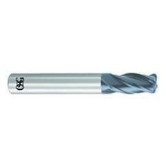 1/2" Dia. - 3" OAL - .030 CR-Solid Carbide - HP End Mill-4 FL - First Tool & Supply