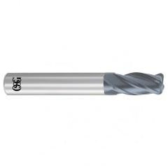 3/8 x 3/8 x 1 x 2-1/2 4Fl .045 C/R Carbide End Mill - WXL - First Tool & Supply