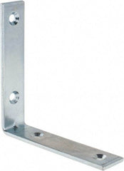 Value Collection - 3-1/2" Long x 3/4" Wide, Steel, Corner Brace - Zinc Plated - First Tool & Supply