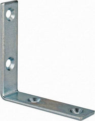 Value Collection - 2-1/2" Long x 0.620" Wide, Steel, Corner Brace - Zinc Plated - First Tool & Supply