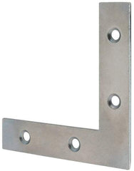 Value Collection - 3" Long x 0.620" Wide, Steel, Corner Brace - Zinc Plated - First Tool & Supply