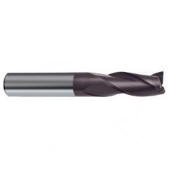 5.5mm Dia. x 57mm Overall Length 3-Flute Square End Solid Carbide SE End Mill-Round Shank-Center Cut-Firex - First Tool & Supply