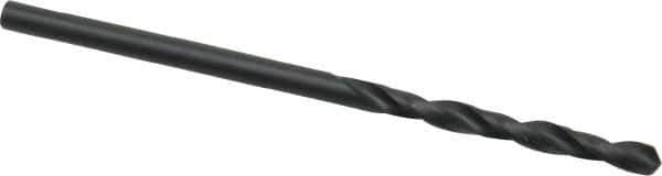 Chicago-Latrobe - 2.1mm 118° High Speed Steel Jobber Drill - Oxide Finish, Right Hand Cut, Spiral Flute, Straight Shank, 49mm OAL, Standard Point - First Tool & Supply