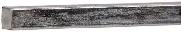 Made in USA - 12" Long x 3/16" High x 3/16" Wide, Zinc-Plated Key Stock - Low Carbon Steel - First Tool & Supply