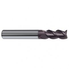 9.5mm Dia. - 72mm OAL - 45° Helix Firex Carbide End Mill - 3 FL - First Tool & Supply