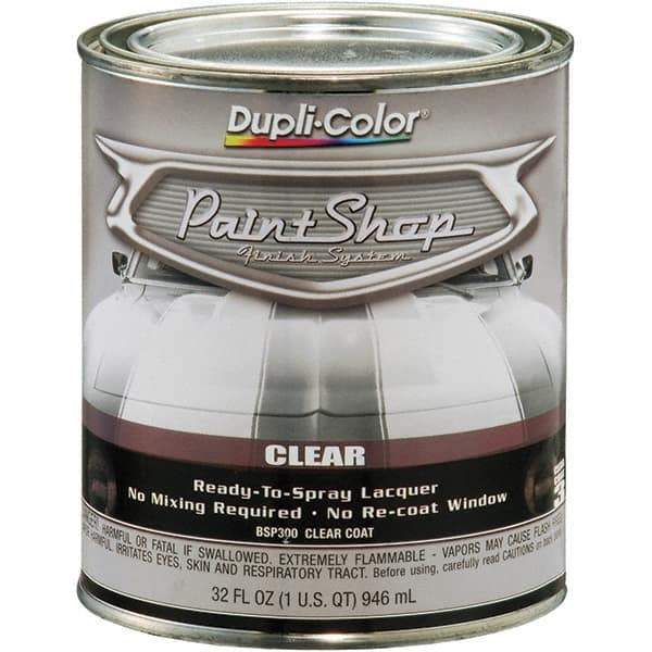 Dupli-Color - Clear Gloss Topcoat Automotive Topcoat - 1 Qt Can - First Tool & Supply