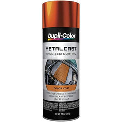 Dupli-Color - 11 oz Orange Anodized Automotive Heat Resistant Paint - Metallic Finish, 500°F Max Temp, Comes in Aerosol Can - First Tool & Supply